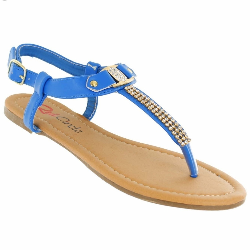 🇺🇦 Viral Blue Flip Flop Sandals Minimalist Thong Slides Summer Beach Casual